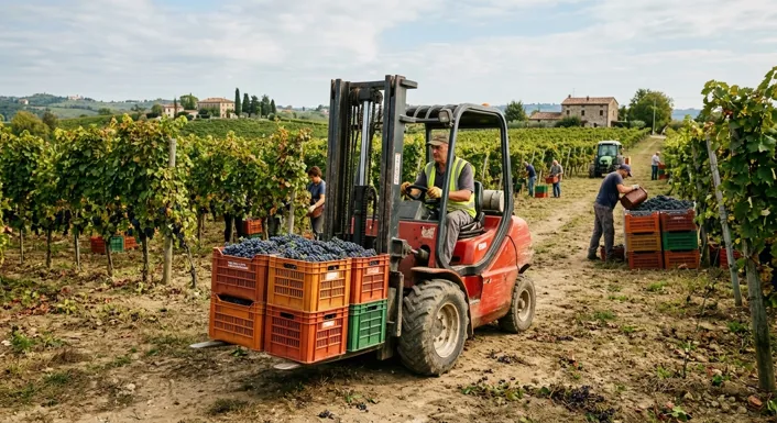 Tempo di vendemmia: acquista o noleggia i tuoi mezzi per la movimentazione e lavora senza rallentame